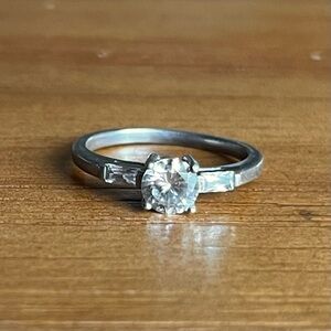 BOGO Genuine 925 Sterling Silver and CZ Ring